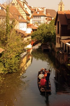 the old city of Colmar in the province of Alsace in France in Europe