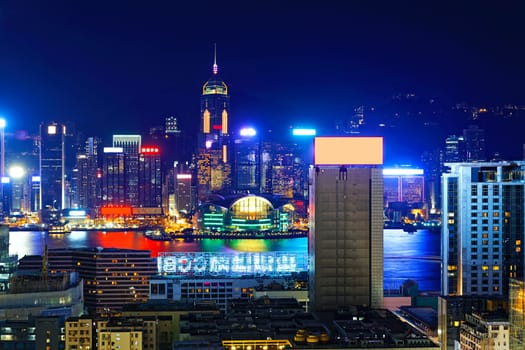 Hong Kong City skylines at Night