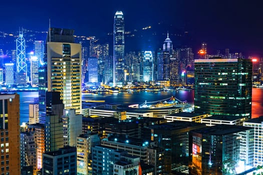 Hong Kong City skylines at Night