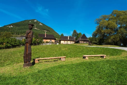 Vlkolínec, situated in the centre of Slovakia, is a remarkably intact settlement with the traditional features of a central European village