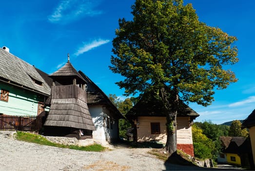 Vlkolínec, situated in the centre of Slovakia, is a remarkably intact settlement with the traditional features of a central European village