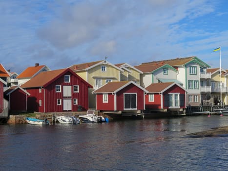 some old boathouse on swedish westoast at smogen