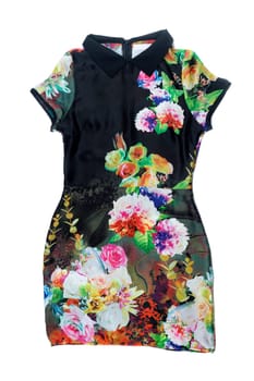 Colored dress. Isolate on white background.