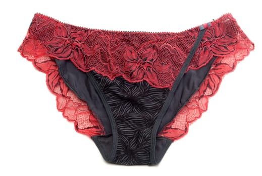 lacy panties. Isolate on white.