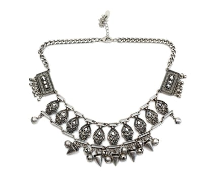 Necklace in the Gothic style. Isolate on white.