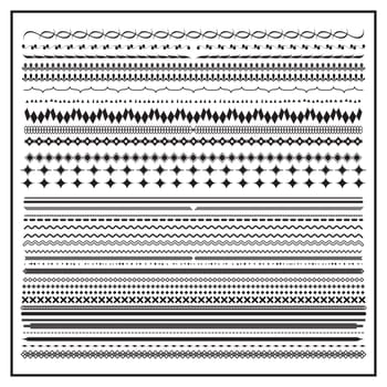 Calligraphic lines dividers and  design elements
