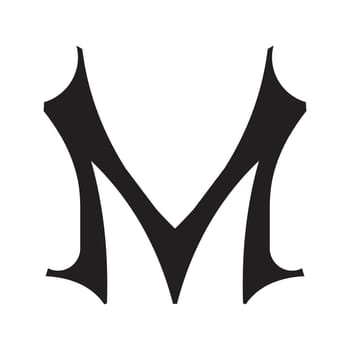 Decorative hand-painted letter in ancient style