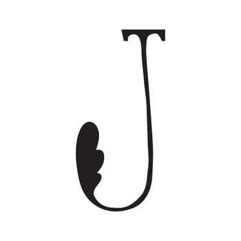 Decorative hand-painted letter in ancient style