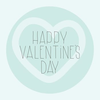 Decorative composition, heart and wishes