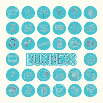Drawing icons. Business Strategy