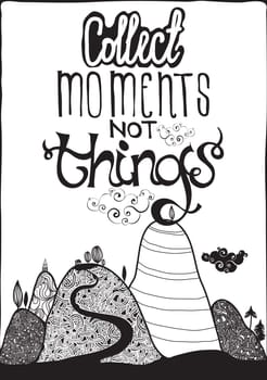 Bright, colorful poster with a positive illustration