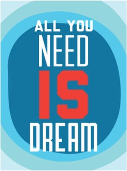 Motivational poster is suitable for printing any format