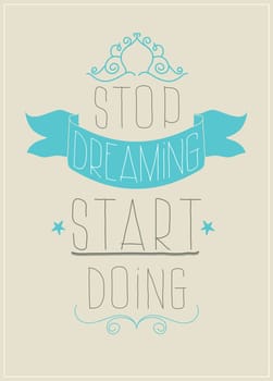 Motivating social poster. Successful addition to your interior