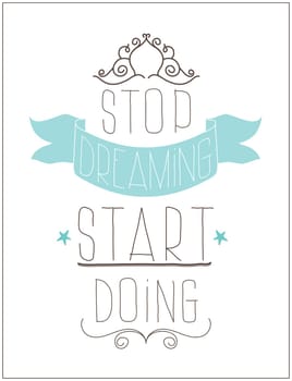 Motivating social poster. Successful addition to your interior