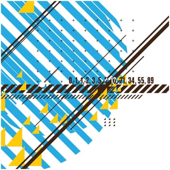 modern futuristic composition of simple geometric shapes