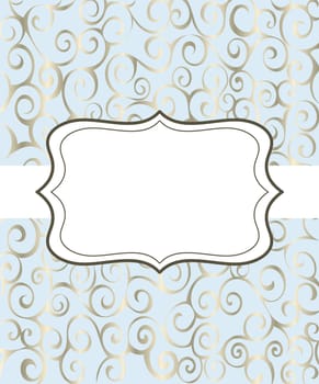 Vintage frame background invitation ornament. Vector  illustration.