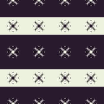 Christmas snowflakes seamless background. New year pattern vector illustration.