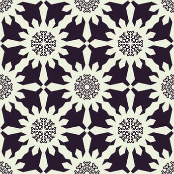 Christmas snowflakes seamless background. New year pattern vector illustration.