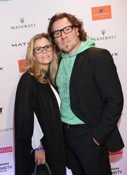 Michaela Schaffrath and Carlos Anthonyo ,. Movie meets Media 2016 at The Hotel Atlantic Kempinski,Hamburg on 28.11.2016..