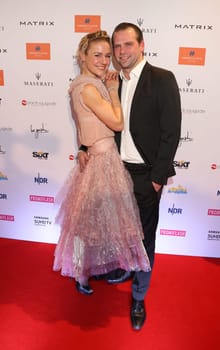 Rhea Harder und Joern Vennewald, .Movie meets Media 2016  im Hotel Atlantic Kempinski, Hamburg am 28.11.2016..