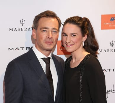 Jan Sosniok with his wife Nadine . Movie meets Media 2016 at The Hotel Atlantic Kempinski,Hamburg on 28.11.2016..