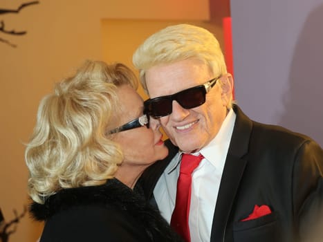 Heino with his wife Hannelore at the Advent Festival of 100,000 Lights 2016 in Suhl