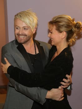 Singer Ross Antony and singer Ella Finally at the Advent Festival of 100,000 Lights 2016 in Suhl