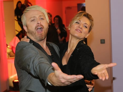 Singer Ross Antony and singer Ella Finally at the Advent Festival of 100,000 Lights 2016 in Suhl