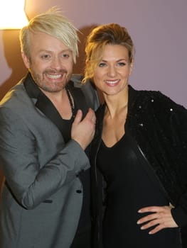 Singer Ross Antony and singer Ella Finally at the Advent Festival of 100,000 Lights 2016 in Suhl