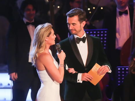 Singer Helene Fischer and singer Florian Silbereisen at the Advent Festival of 100,000 Lights 2016 in Suhl