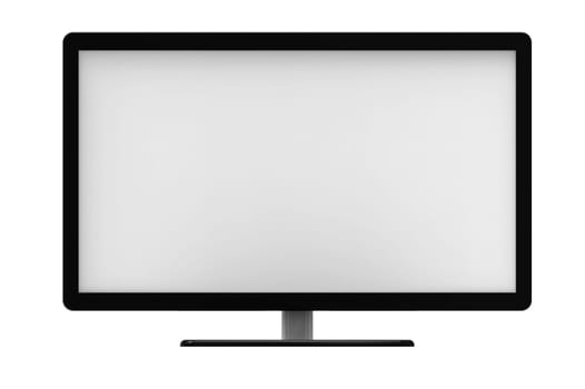 Tv screen, isolated on white background, 3D rendering