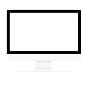 computer flat design drawing on white background