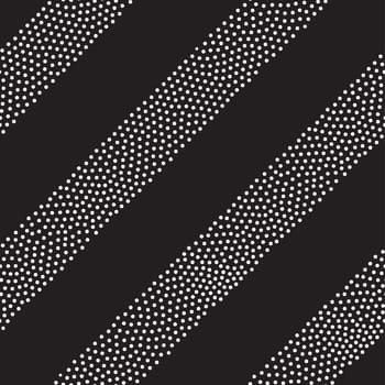 Vector geometric seamless pattern. Repeating abstract stripes gradation in black and white. Modern halftone lines design, pointillism