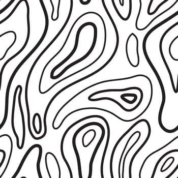 Universal seamless abstract pattern doodle geometric lines in retro memphis style, fashion 80-90s, black, white color. It can be used in printing, website backdrop, fabric design