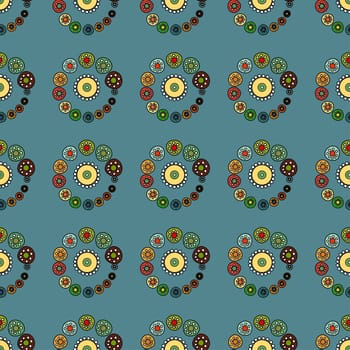 Bright Varicolored seamless pattern background. Vector illustration.