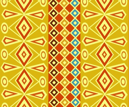 Ethnic Abstract bright pattern background. Vector illustration.