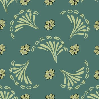 Abstract flower pattern background. Vector texture Floral seamless backgrounds.