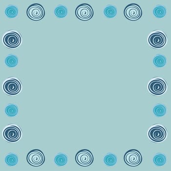 Abstract frame background pattern. Vector illustration circles.