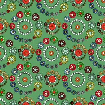 Bright Green seamless pattern. Vector illustration background.