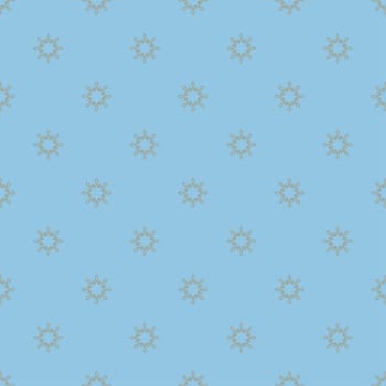Christmas snowflakes seamless background. New year vector illustration.