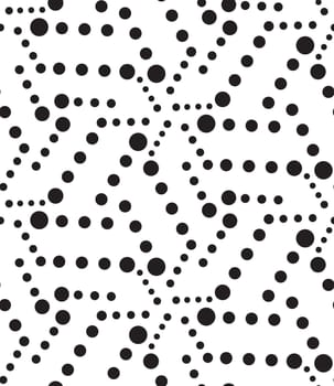Vector seamless pattern. Modern geometric texture. Repeating abstract background. dots, circles linear ornament