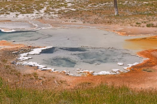 Hot Spring in a Thermal Area in the Shoshone Basin of Yellowstone National Park in Wyoming