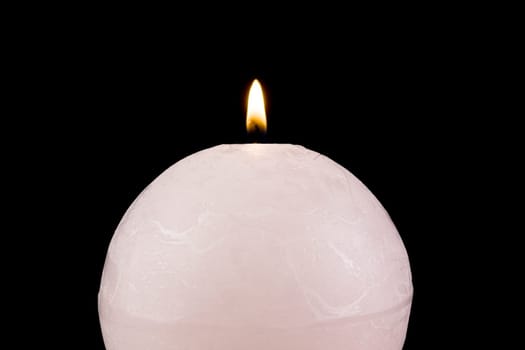 Candle ball,Christmas light against a black background