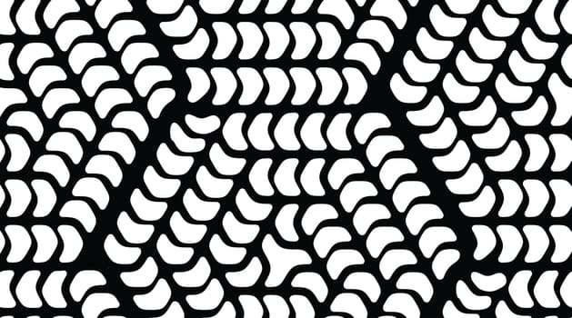 Vector geometric seamless pattern. Repeating abstract lines pattern in black and white. Classical flat texture, pattern design