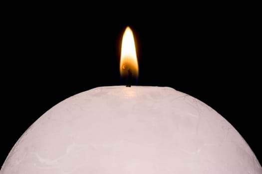 Candle ball,Christmas light against a black background