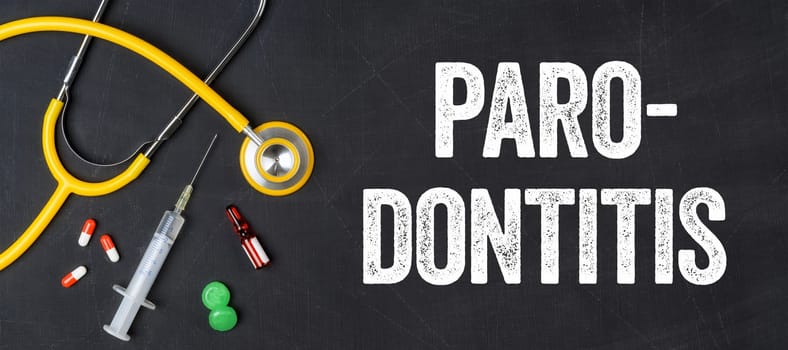 Stethoscope and medications - periodontitis