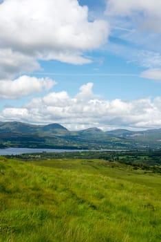 mountain view from the kerry way walk in ireland