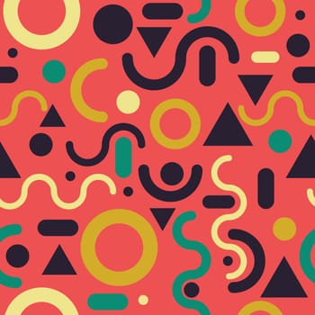 Fashion style seamless modern pattern background. Perfect illustration for web background or print wrapping decoration and fashion textile, fabric design.