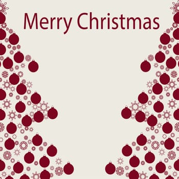 Christmas card background. New year vector illustration.