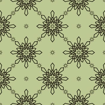 Christmas snowflakes seamless background. New year vector illustration.